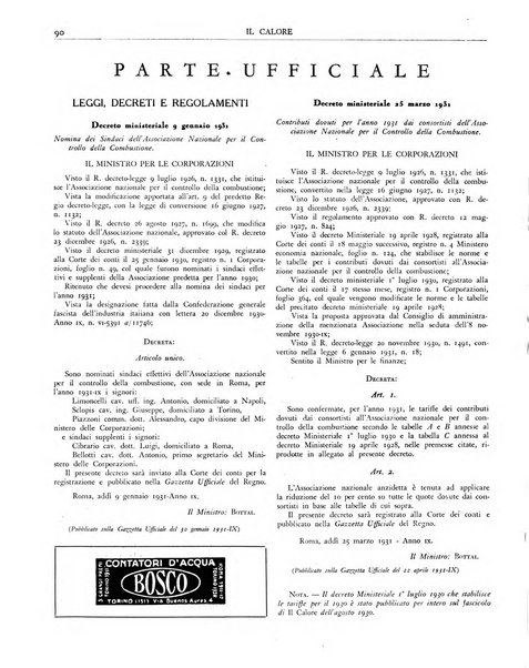 Il calore rassegna tecnica mensile dell'Associazione nazionale per il controllo della combustione