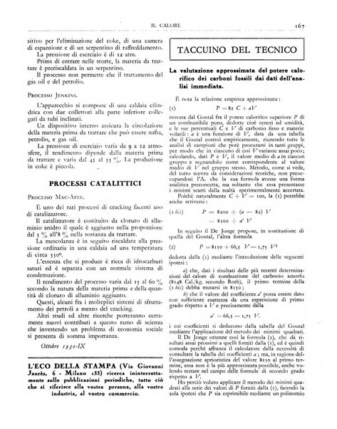 Il calore rassegna tecnica mensile dell'Associazione nazionale per il controllo della combustione