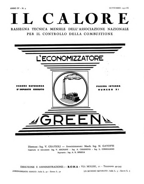 Il calore rassegna tecnica mensile dell'Associazione nazionale per il controllo della combustione