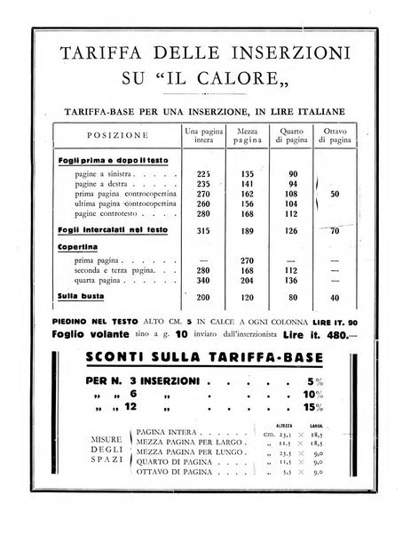 Il calore rassegna tecnica mensile dell'Associazione nazionale per il controllo della combustione