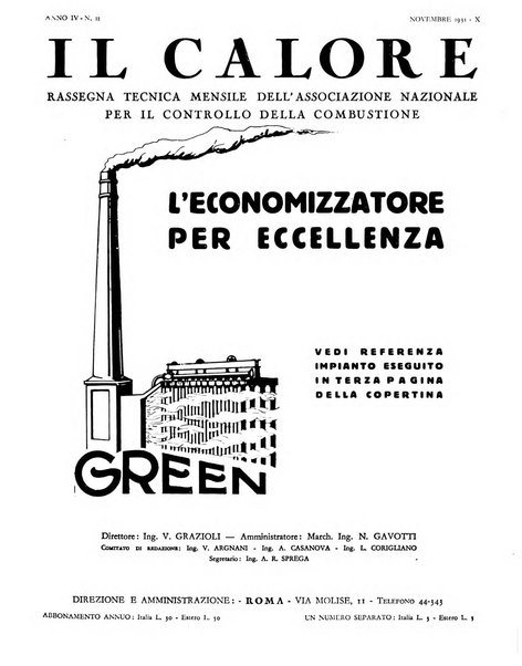 Il calore rassegna tecnica mensile dell'Associazione nazionale per il controllo della combustione