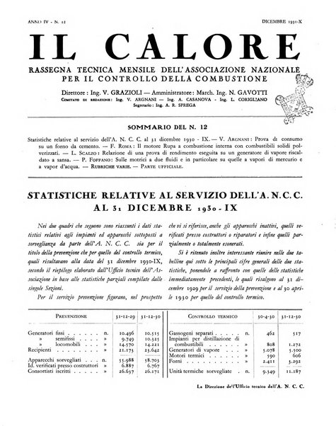 Il calore rassegna tecnica mensile dell'Associazione nazionale per il controllo della combustione