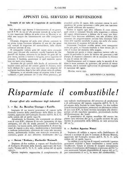 Il calore rassegna tecnica mensile dell'Associazione nazionale per il controllo della combustione