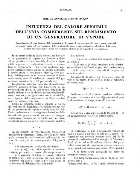 Il calore rassegna tecnica mensile dell'Associazione nazionale per il controllo della combustione