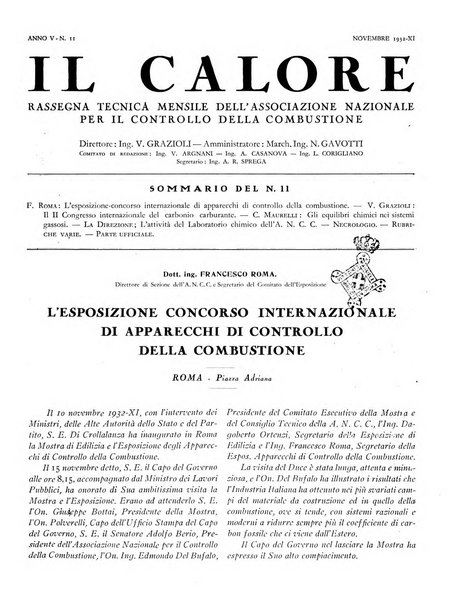 Il calore rassegna tecnica mensile dell'Associazione nazionale per il controllo della combustione