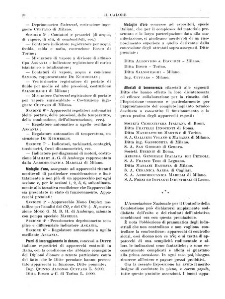 Il calore rassegna tecnica mensile dell'Associazione nazionale per il controllo della combustione