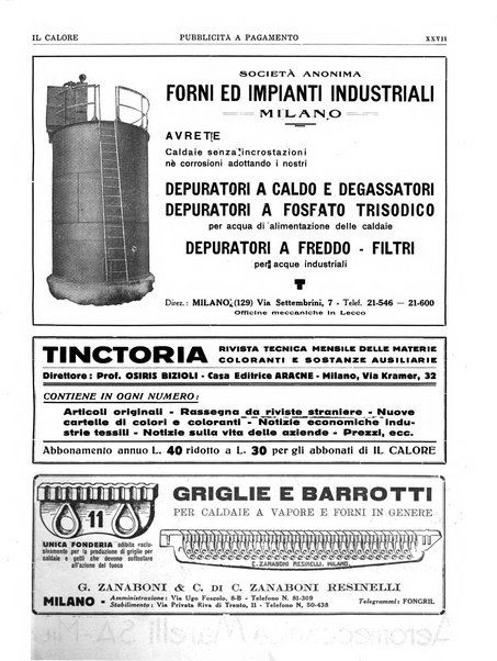 Il calore rassegna tecnica mensile dell'Associazione nazionale per il controllo della combustione