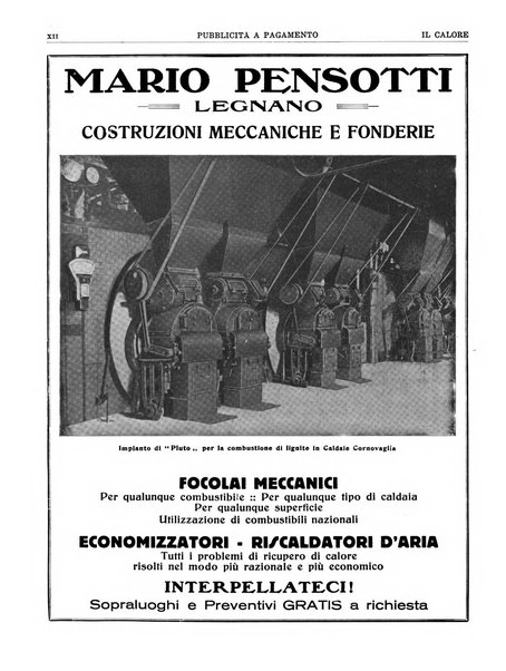 Il calore rassegna tecnica mensile dell'Associazione nazionale per il controllo della combustione