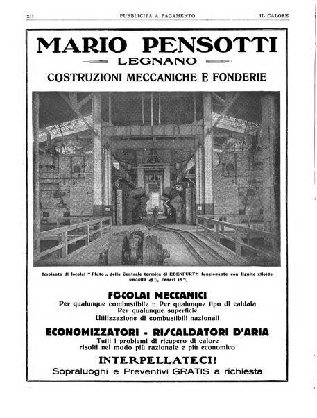 Il calore rassegna tecnica mensile dell'Associazione nazionale per il controllo della combustione