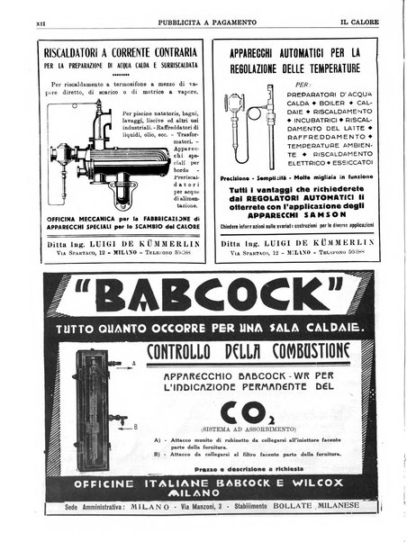 Il calore rassegna tecnica mensile dell'Associazione nazionale per il controllo della combustione