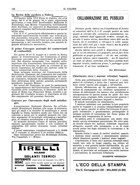 Il calore rassegna tecnica mensile dell'Associazione nazionale per il controllo della combustione