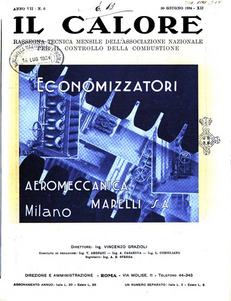 Il calore rassegna tecnica mensile dell'Associazione nazionale per il controllo della combustione