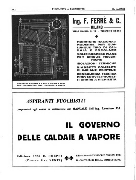 Il calore rassegna tecnica mensile dell'Associazione nazionale per il controllo della combustione