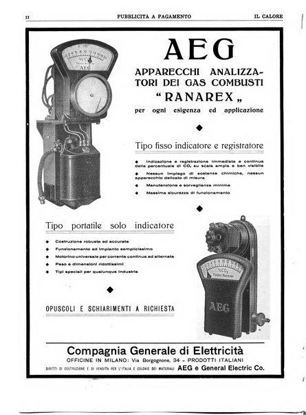 Il calore rassegna tecnica mensile dell'Associazione nazionale per il controllo della combustione