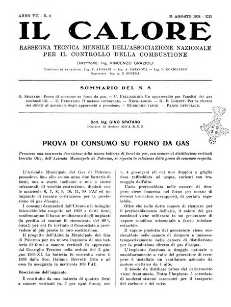 Il calore rassegna tecnica mensile dell'Associazione nazionale per il controllo della combustione