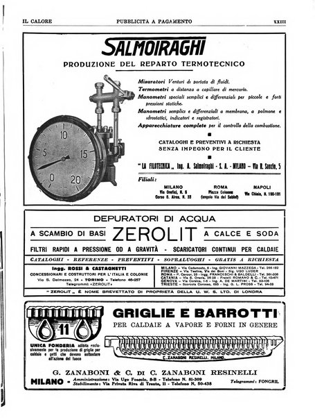 Il calore rassegna tecnica mensile dell'Associazione nazionale per il controllo della combustione