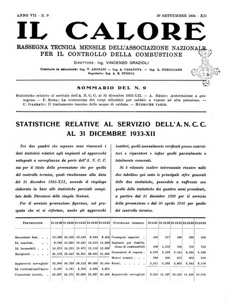 Il calore rassegna tecnica mensile dell'Associazione nazionale per il controllo della combustione