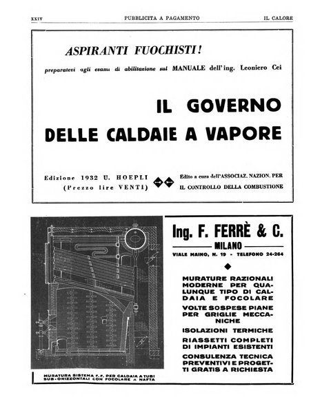 Il calore rassegna tecnica mensile dell'Associazione nazionale per il controllo della combustione