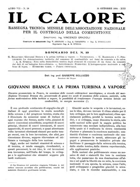 Il calore rassegna tecnica mensile dell'Associazione nazionale per il controllo della combustione