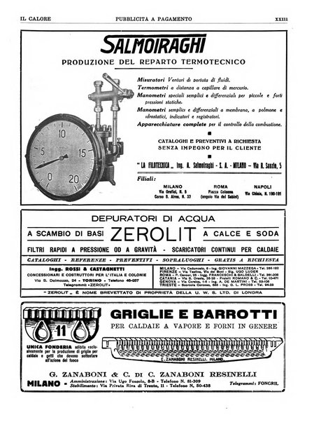 Il calore rassegna tecnica mensile dell'Associazione nazionale per il controllo della combustione