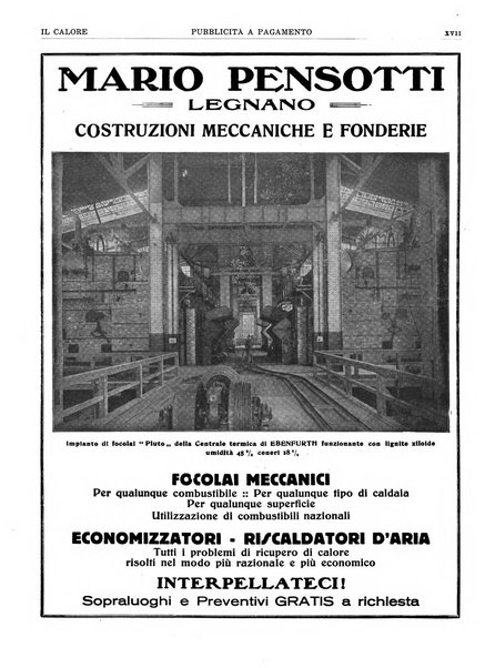 Il calore rassegna tecnica mensile dell'Associazione nazionale per il controllo della combustione