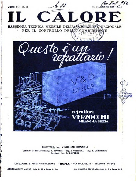 Il calore rassegna tecnica mensile dell'Associazione nazionale per il controllo della combustione