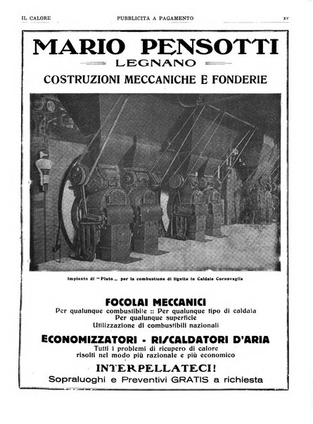 Il calore rassegna tecnica mensile dell'Associazione nazionale per il controllo della combustione