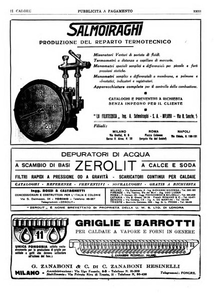 Il calore rassegna tecnica mensile dell'Associazione nazionale per il controllo della combustione