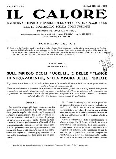 Il calore rassegna tecnica mensile dell'Associazione nazionale per il controllo della combustione