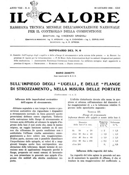 Il calore rassegna tecnica mensile dell'Associazione nazionale per il controllo della combustione