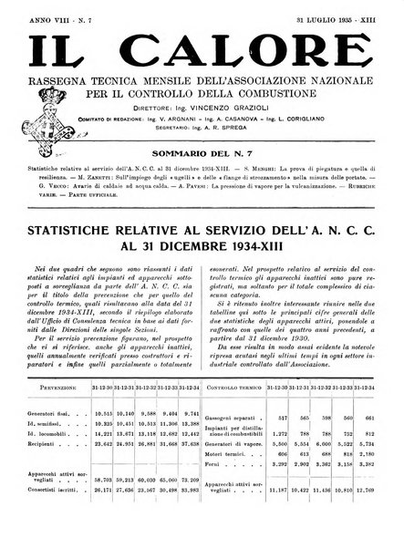 Il calore rassegna tecnica mensile dell'Associazione nazionale per il controllo della combustione