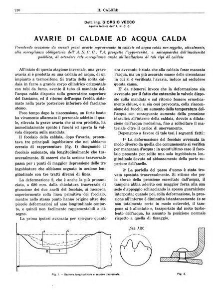 Il calore rassegna tecnica mensile dell'Associazione nazionale per il controllo della combustione