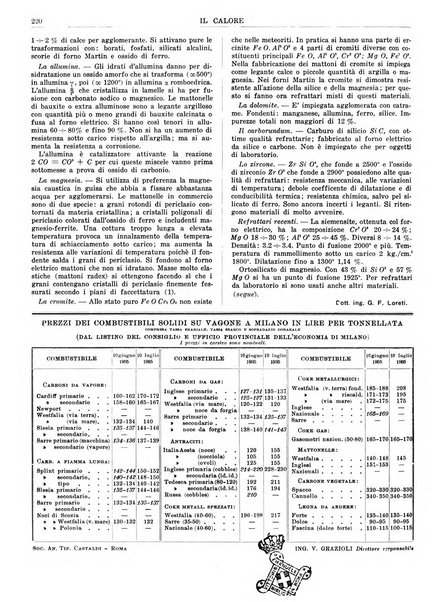 Il calore rassegna tecnica mensile dell'Associazione nazionale per il controllo della combustione