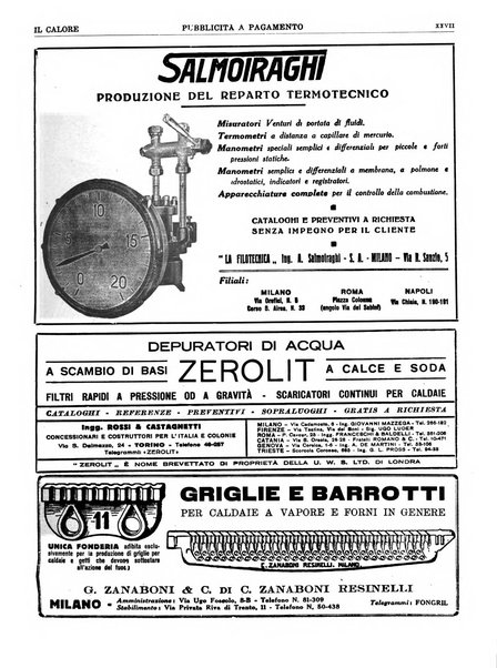 Il calore rassegna tecnica mensile dell'Associazione nazionale per il controllo della combustione