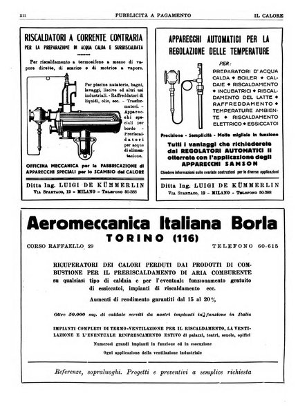 Il calore rassegna tecnica mensile dell'Associazione nazionale per il controllo della combustione