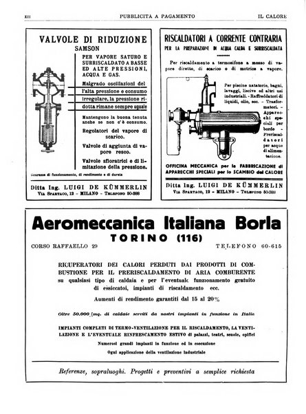 Il calore rassegna tecnica mensile dell'Associazione nazionale per il controllo della combustione