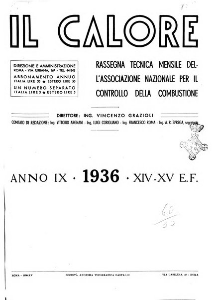 Il calore rassegna tecnica mensile dell'Associazione nazionale per il controllo della combustione