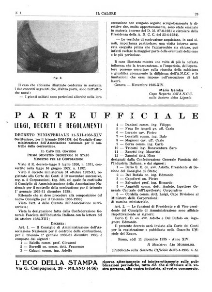 Il calore rassegna tecnica mensile dell'Associazione nazionale per il controllo della combustione