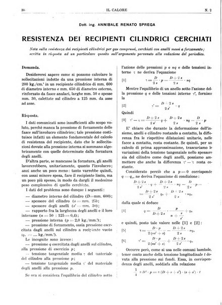 Il calore rassegna tecnica mensile dell'Associazione nazionale per il controllo della combustione