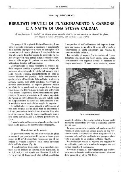 Il calore rassegna tecnica mensile dell'Associazione nazionale per il controllo della combustione