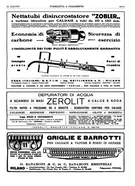 Il calore rassegna tecnica mensile dell'Associazione nazionale per il controllo della combustione