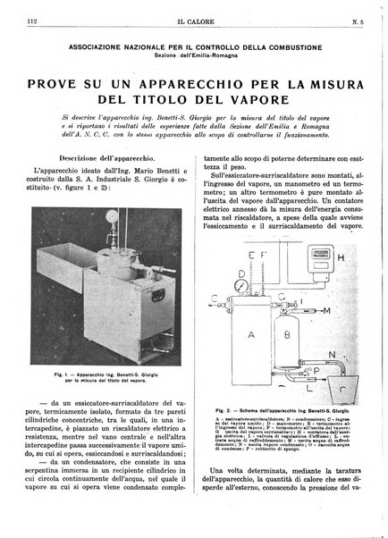 Il calore rassegna tecnica mensile dell'Associazione nazionale per il controllo della combustione