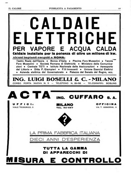 Il calore rassegna tecnica mensile dell'Associazione nazionale per il controllo della combustione