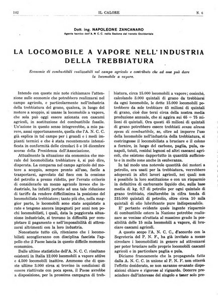 Il calore rassegna tecnica mensile dell'Associazione nazionale per il controllo della combustione