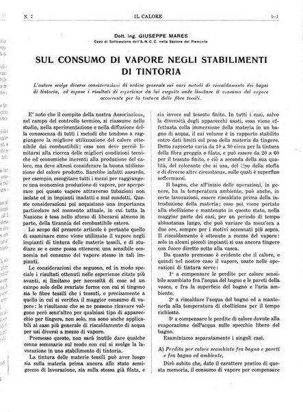 Il calore rassegna tecnica mensile dell'Associazione nazionale per il controllo della combustione