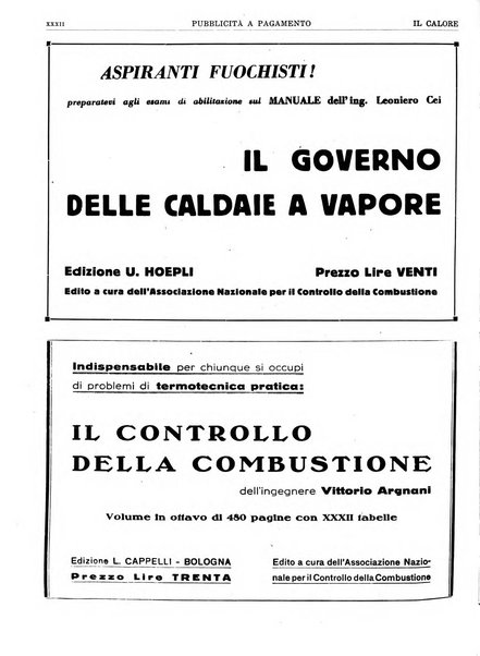 Il calore rassegna tecnica mensile dell'Associazione nazionale per il controllo della combustione