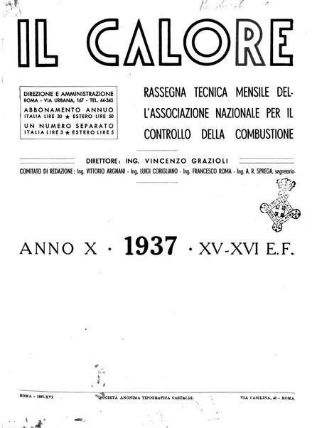 Il calore rassegna tecnica mensile dell'Associazione nazionale per il controllo della combustione