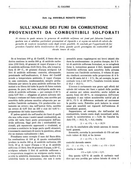 Il calore rassegna tecnica mensile dell'Associazione nazionale per il controllo della combustione