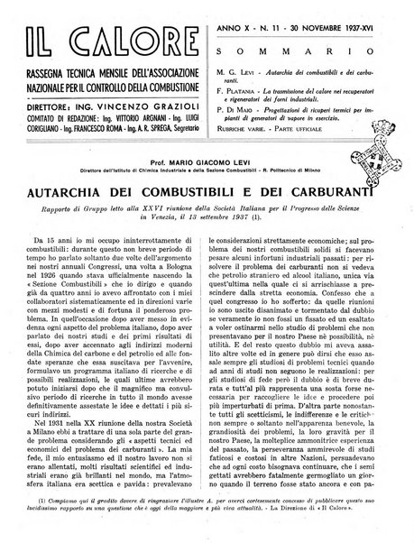 Il calore rassegna tecnica mensile dell'Associazione nazionale per il controllo della combustione