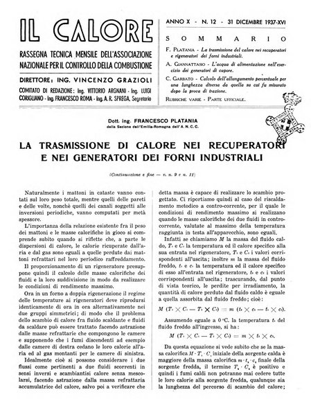 Il calore rassegna tecnica mensile dell'Associazione nazionale per il controllo della combustione